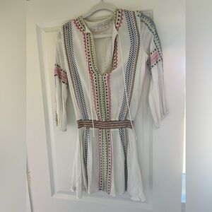 Alice + Olivia embroidered mini dress